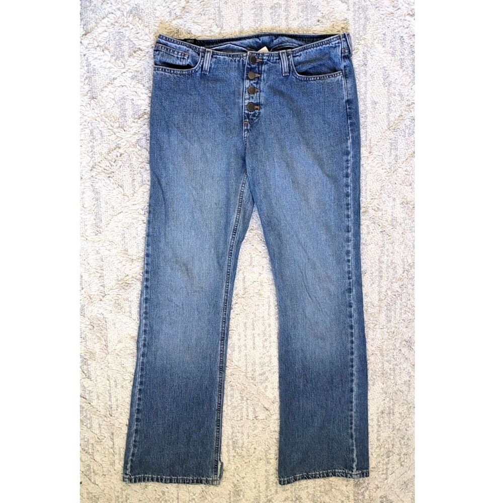 VTG Y2K Abercrombie & Fitch 1892 Low Rise Bootcut Flare Jeans 29x32 grunge indie